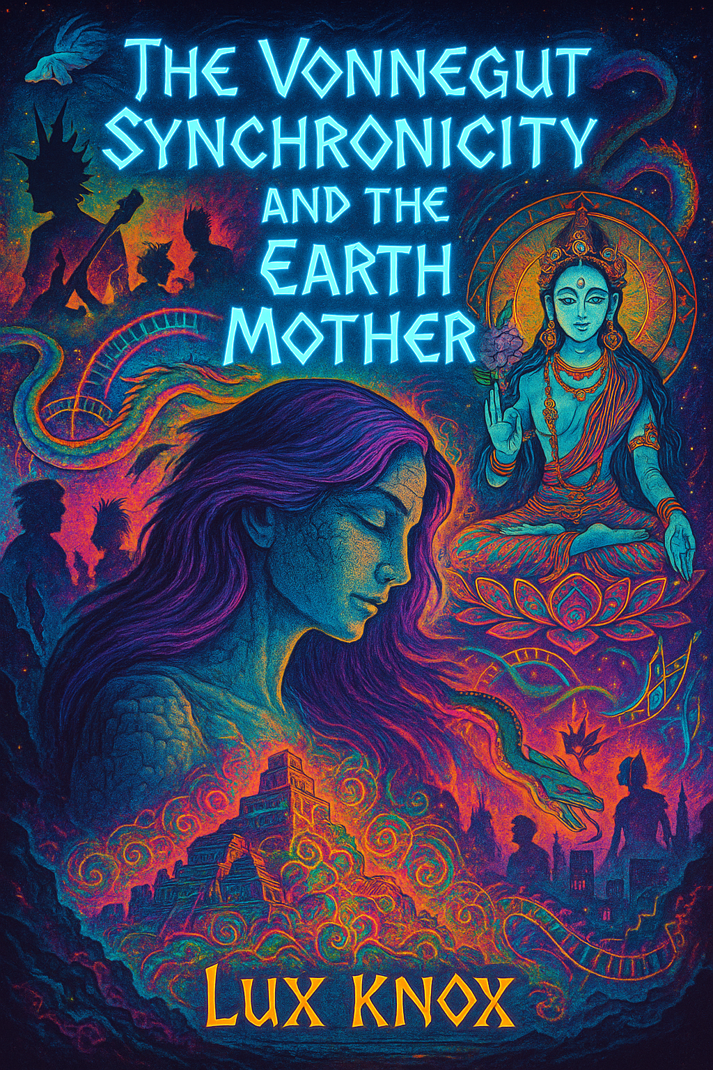 book cover of the novel, The Vonnegut Synchronicity and the Earth Mother